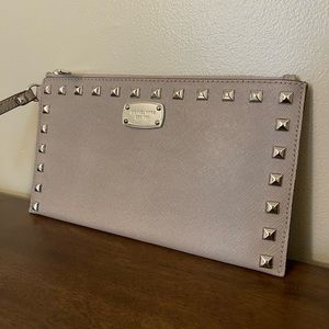Michael Kors studded wristlet